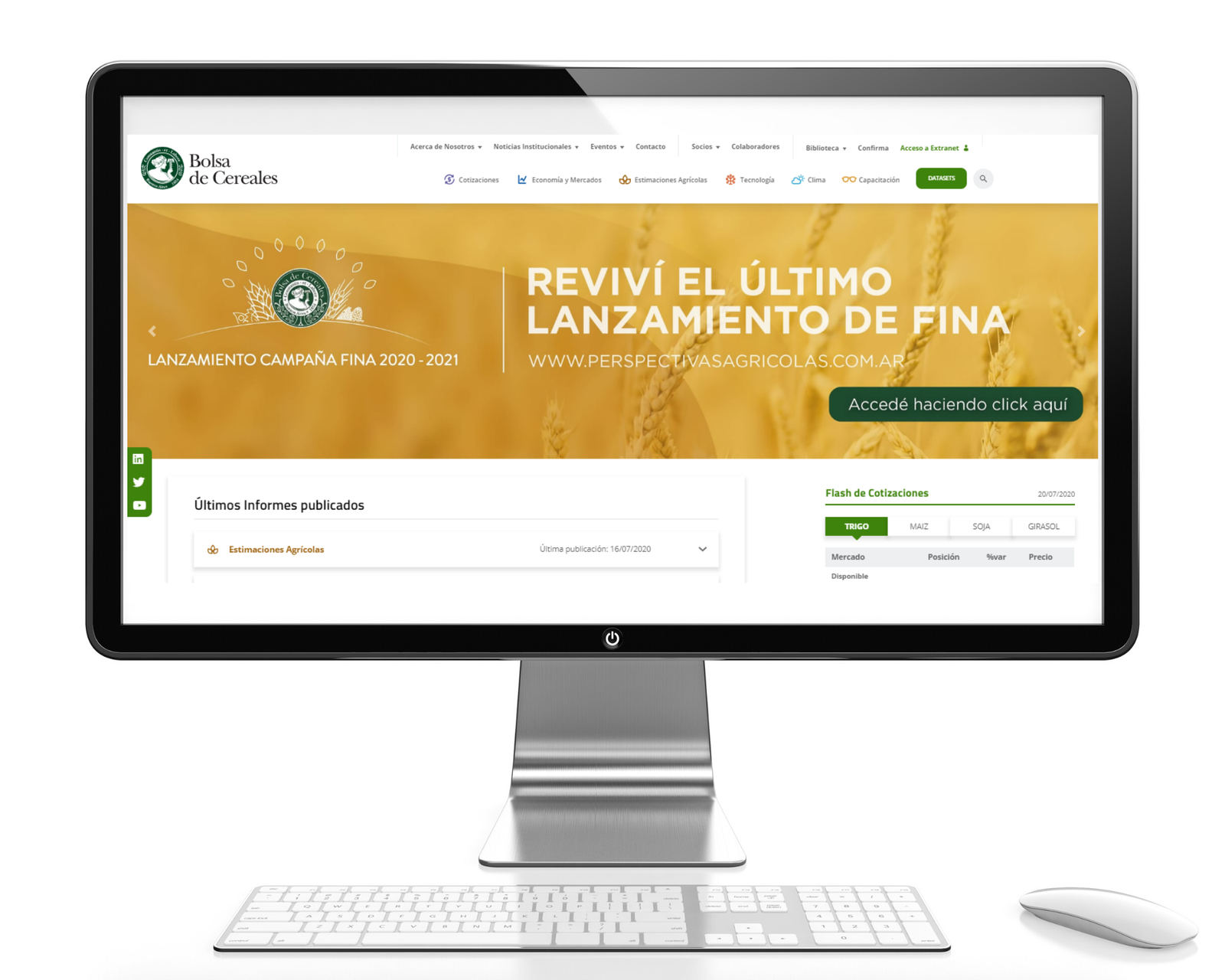 Lee más sobre el artículo La Bolsa de Cereales lanza su nueva página web